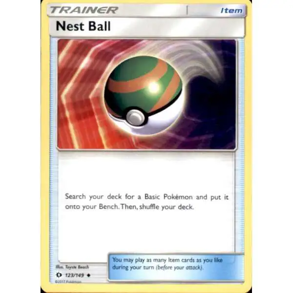 Pokemon Sun & Moon Base Set Uncommon Nest Ball #123