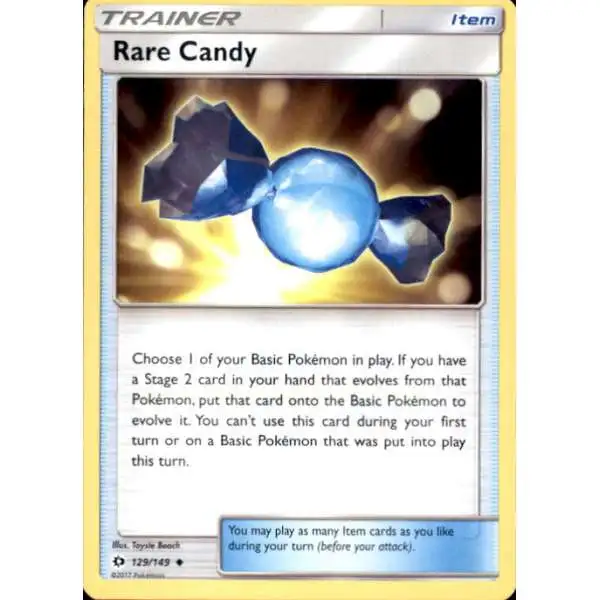Pokemon Sun & Moon Base Set Uncommon Rare Candy #129