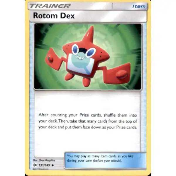 Pokemon Sun & Moon Base Set Uncommon Rotom Dex #131