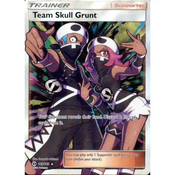 Pokemon Sun & Moon Base Set Ultra Rare Team Skull Grunt #149