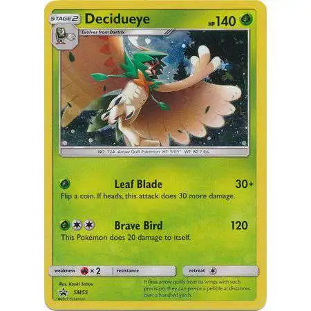 Pokemon Sun & Moon Base Set Promo Decidueye SM55 [Lightly Played]