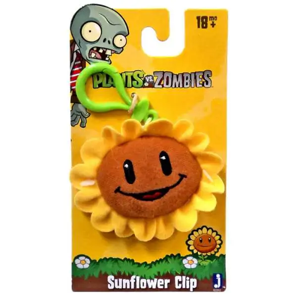 Plants vs. Zombies Sunflower Plush Clip On