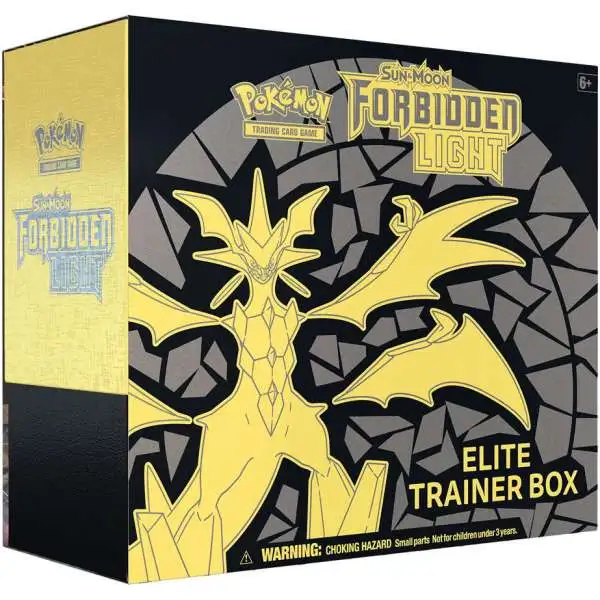 Pokemon Trading Card Game Sun & Moon Forbidden Light Ultra Necrozma Elite Trainer Box [8 Booster Packs, 65 Card Sleeves, 45 Energy Cards & More]