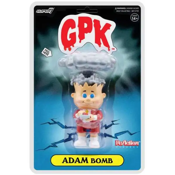 ReAction Garbage Pail Kids Adam Bomb Exclusive Action Figure [Red, Damaged Package]