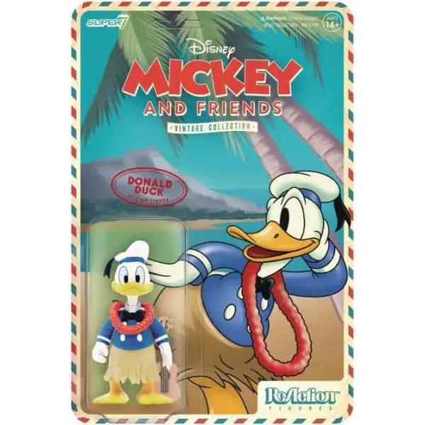 Disney ReAction Vintage Collection Donald Duck Action Figure [Hawaiian Holiday, Mickey & Friends]
