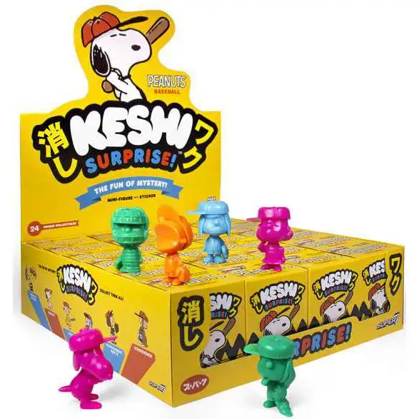 Keshi Surprise Peanuts Baseball 1.75-Inch Mystery Box [24 Packs]
