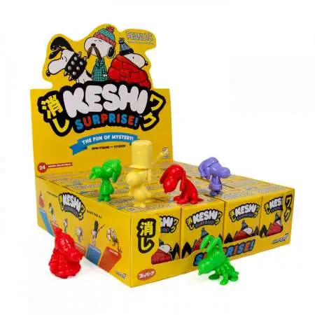 Keshi Surprise Peanuts Snoopy 1.75-Inch Mystery Box [24 Packs]