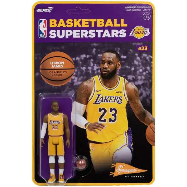 ReAction NBA Los Angeles Lakers LeBron James Action Figure