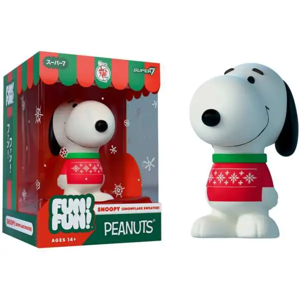 Peanuts Fun! Fun! Christmas Snoopy Action Figure [Snowflake Holiday Sweater]