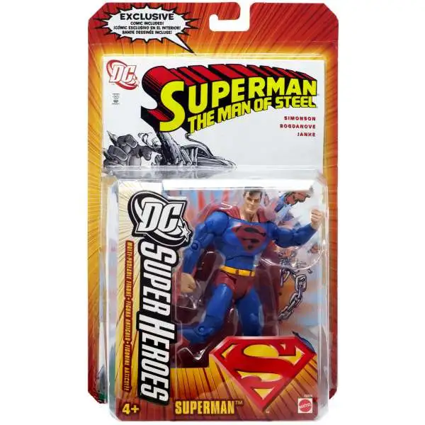 DC Super Heroes Superman Action Figure [Black Symbol]