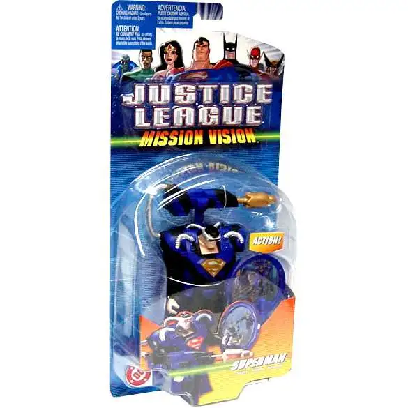 Justice League Mission Vision Superman Deluxe Action Figure [Blue & Black Armor]