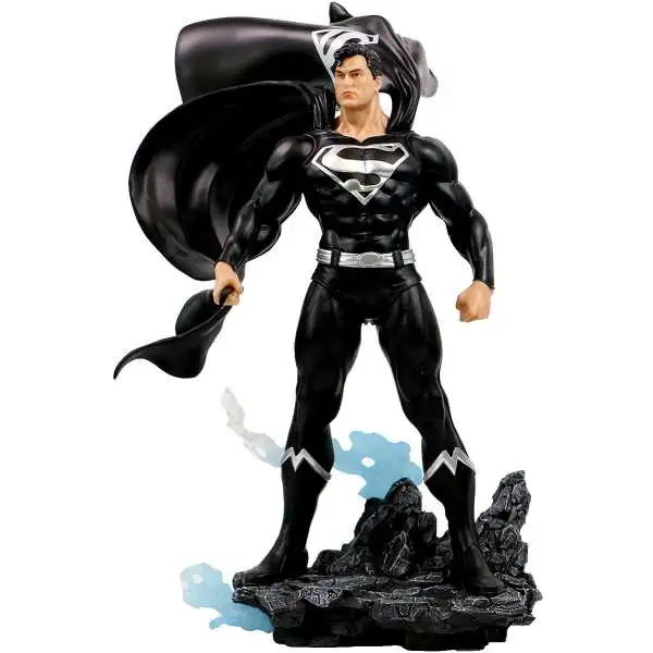 DC Heroes Superman Exclusive PVC Statue [Black & Silver]