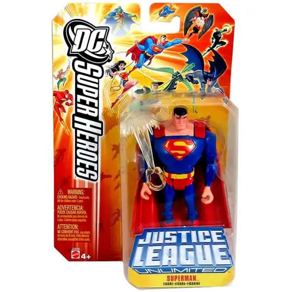 DC Justice League Unlimited Super Heroes Superman Action Figure [Breath]
