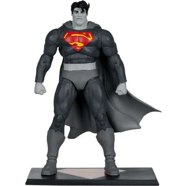 McFarlane Toys DC Multiverse Gold Label Collection Superman Exclusive Action Figure [Dark Knight Returns, Black & White Accent Edition, Damaged Package]