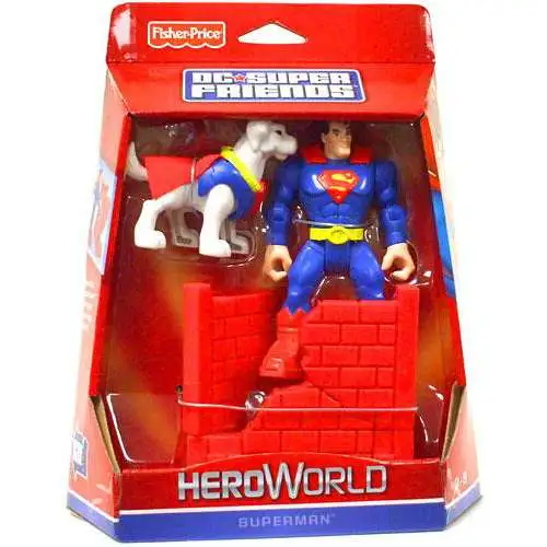 Fisher Price DC Super Friends Hero World Superman Action Figure