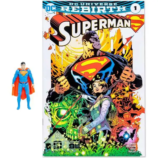 McFarlane Toys DC Page Punchers Superman Action Figure & Comic Book [Rebirth, Damaged Package]