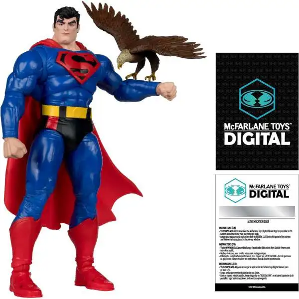 McFarlane Toys DC Direct Superman Action Figure [Our Worlds at War, Digital Collectible]