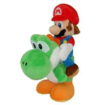 Super Mario Bros Mario 8-Inch Plush [Riding Green Yoshi]