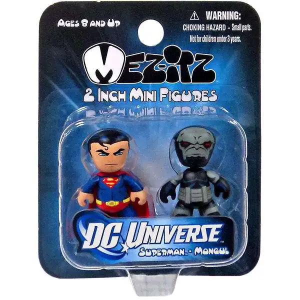 DC Mini Mez-Itz Series 1 Superman & Mongul 2-Inch Vinyl Figure 2-Pack