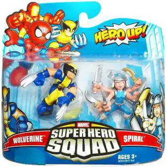 Marvel Super Hero Squad Series 16 Wolverine & Spiral 3-Inch Mini Figure 2-Pack