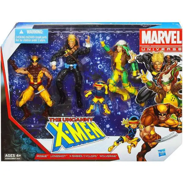 Marvel The Uncanny X-Men Super Hero Team Pack Rogue, Longshot, X