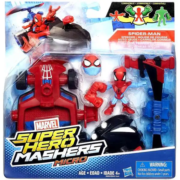 Marvel Super Hero Mashers Micro Spider-Man & Speeder Mini Figure Set
