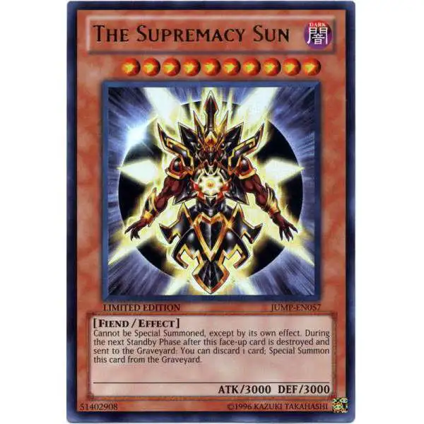 YuGiOh Shonen Jump Ultra Rare The Supremacy Sun JUMP-EN057