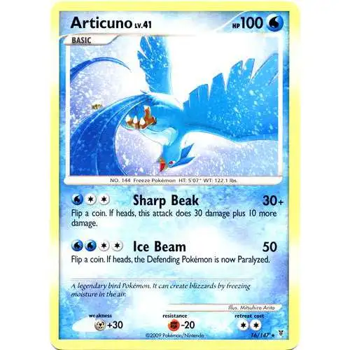 Pokemon Platinum Supreme Victors Rare Articuno #16