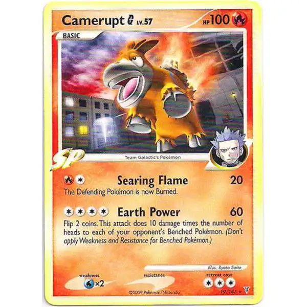 Pokemon Platinum Supreme Victors Rare Camerupt G #19