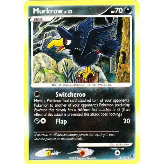 Pokemon Platinum Supreme Victors Uncommon Murkrow #72