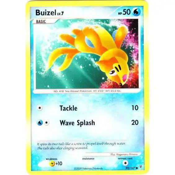 Pokemon Platinum Supreme Victors Common Buizel #92