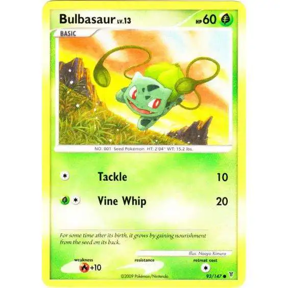 Pokemon Platinum Supreme Victors Common Bulbasaur #93 [Moderately Played]