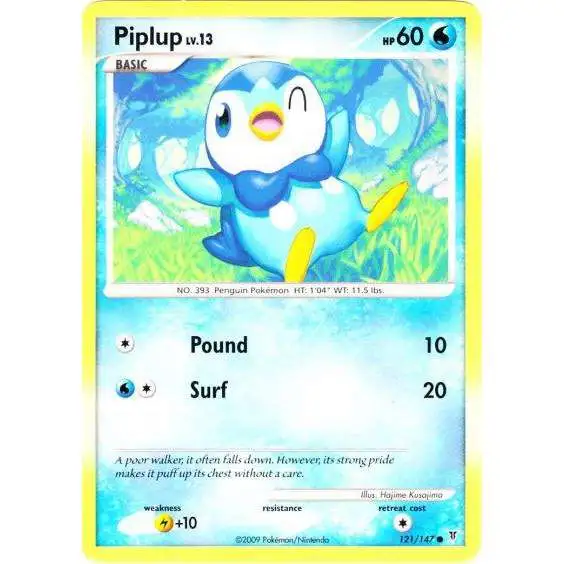 Pokemon Platinum Supreme Victors Common Piplup #121