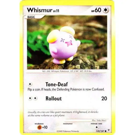 Pokemon Platinum Supreme Victors Common Whismur #132