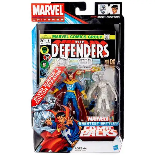 Marvel Universe Greatest Battles Comic Packs Silver Surfer & Doctor Strange Exclusive Action Figure 2-Pack