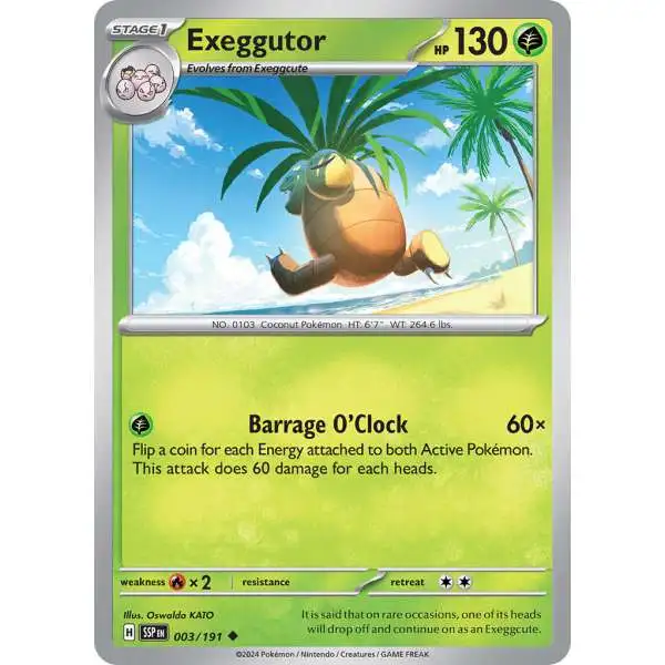 Pokemon Trading Card Game Surging Sparks Uncommon Exeggutor #3