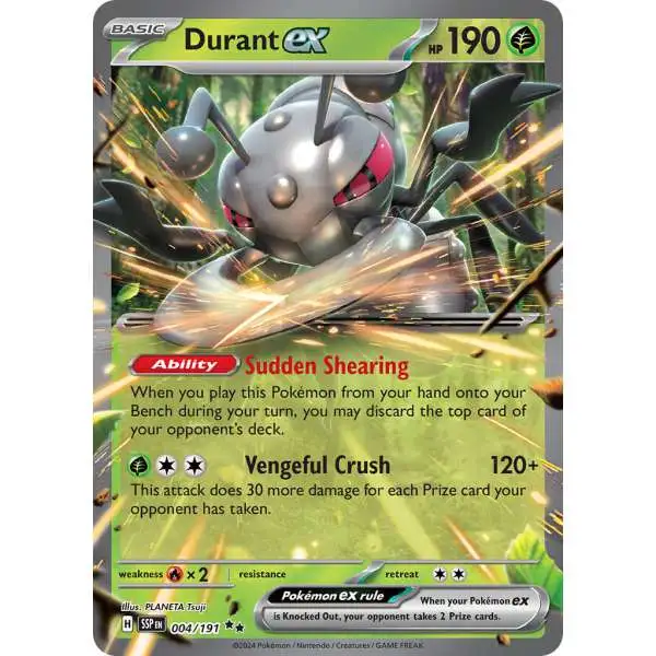 Pokemon Trading Card Game Surging Sparks Double Rare Durant ex #4