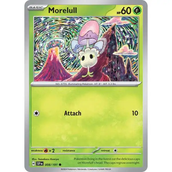 Pokemon Trading Card Game Surging Sparks Common Morelull #8