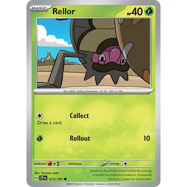 Pokemon Trading Card Game Surging Sparks Common Rellor #13