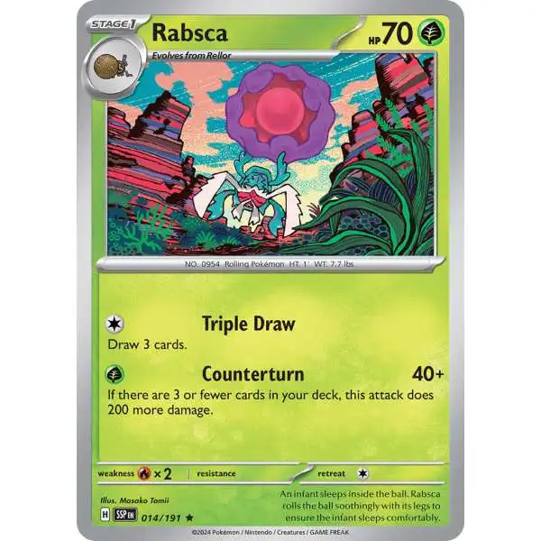 Pokemon Trading Card Game Surging Sparks Rare Rabsca #14