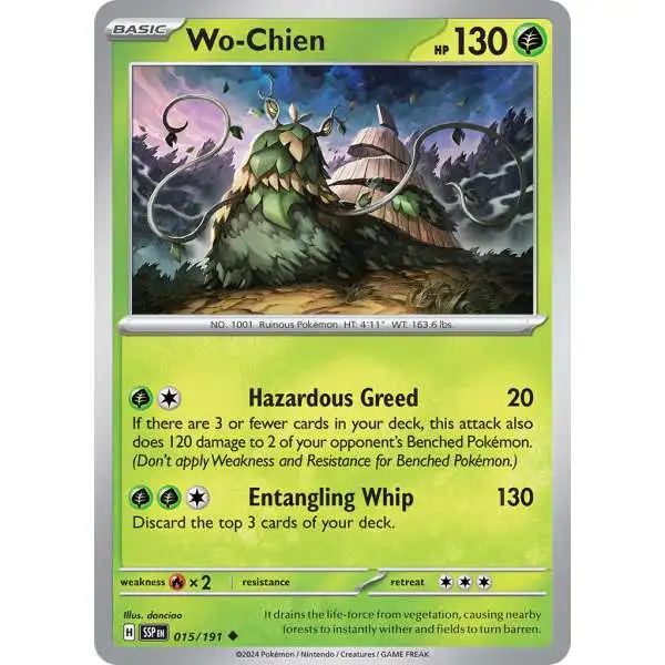 Pokemon Trading Card Game Surging Sparks Uncommon Wo-Chien #15