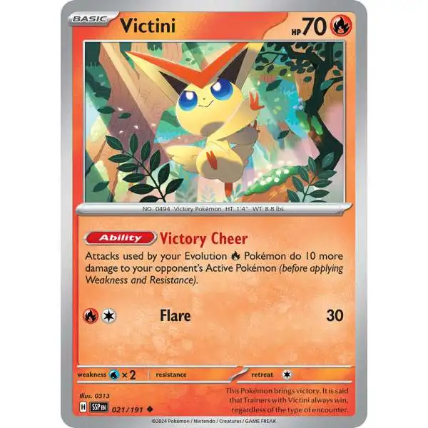 Pokemon Trading Card Game Surging Sparks Uncommon Victini #21