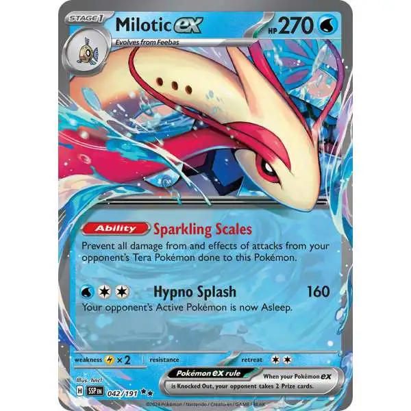 Pokemon Trading Card Game Surging Sparks Double Rare Milotic ex #42