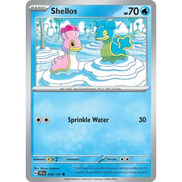 Pokemon Trading Card Game Surging Sparks Common Shellos #46
