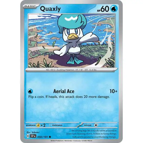 Pokemon Trading Card Game Surging Sparks Common Quaxly #50