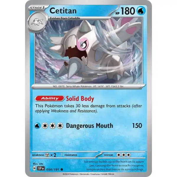 Pokemon Trading Card Game Surging Sparks Common Cetitan #54