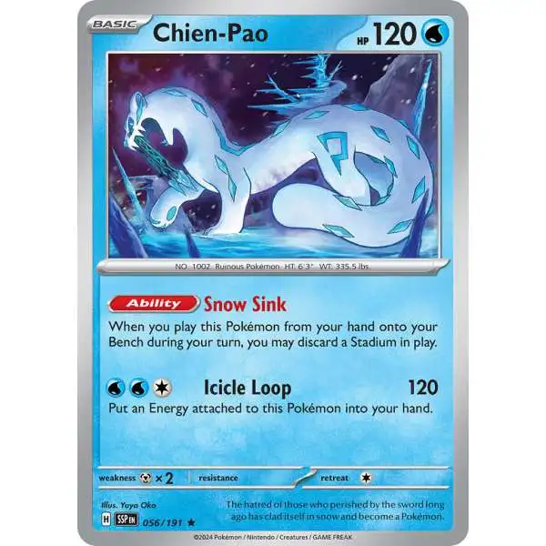 Pokemon Trading Card Game Surging Sparks Rare Chien-Pao #56