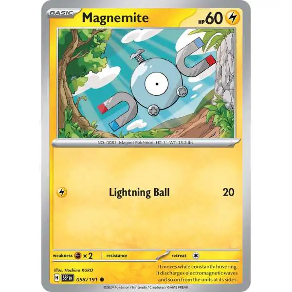 Pokemon Trading Card Game Surging Sparks Common Magnemite #58