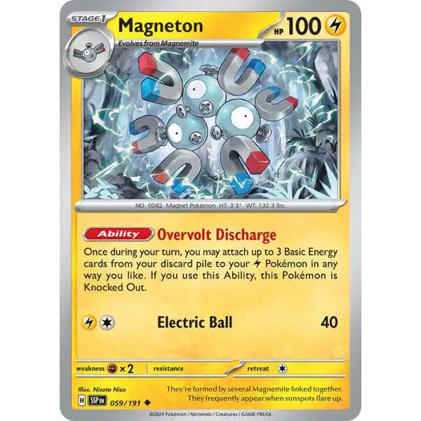 Pokemon Trading Card Game Surging Sparks Common Magneton #59