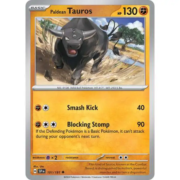 Pokemon Trading Card Game Surging Sparks Uncommon Paldean Tauros #101